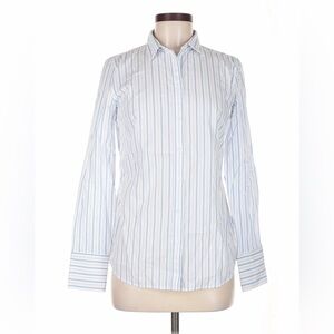 Banana Republic Blue and White Striped Shirt
